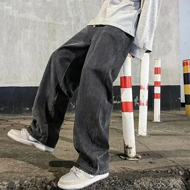 New Streetwear Loose Jeans Men - Streetwear Clothing Brand 评论和价格