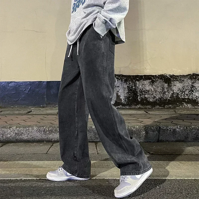 New Streetwear Loose Jeans Men - Streetwear Clothing Brand 评论和价格