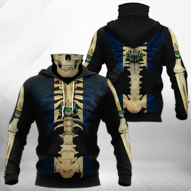 Police Skull 3D Printed Hoodie - Streetwear Clothing Brand 评论和价格